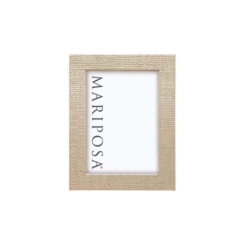 Coconut Grove Faux Grasscloth 5x7 Frame Mariposa