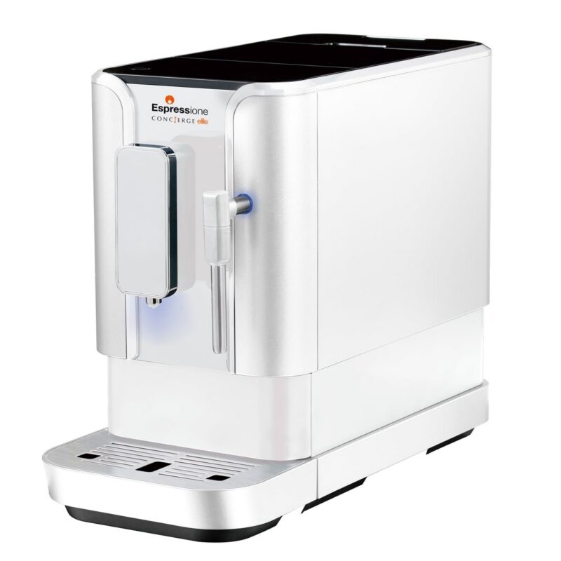 Concierge Elite Fully Automatic Bean to Cup Espresso Machine in Diamond White Espressione