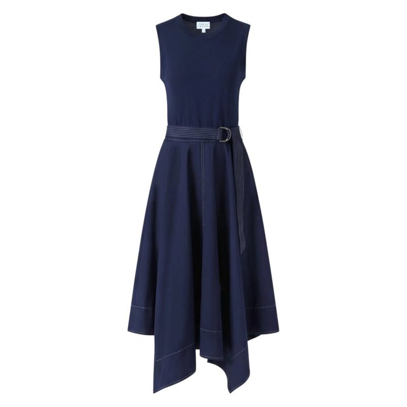 Cornelia Dress in Maritime Blue Tanya Taylor
