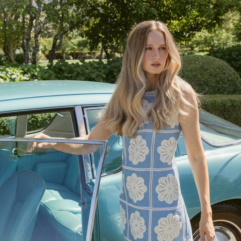 Cornflower Ava Mini Dress ASHA by Ashley McCormick