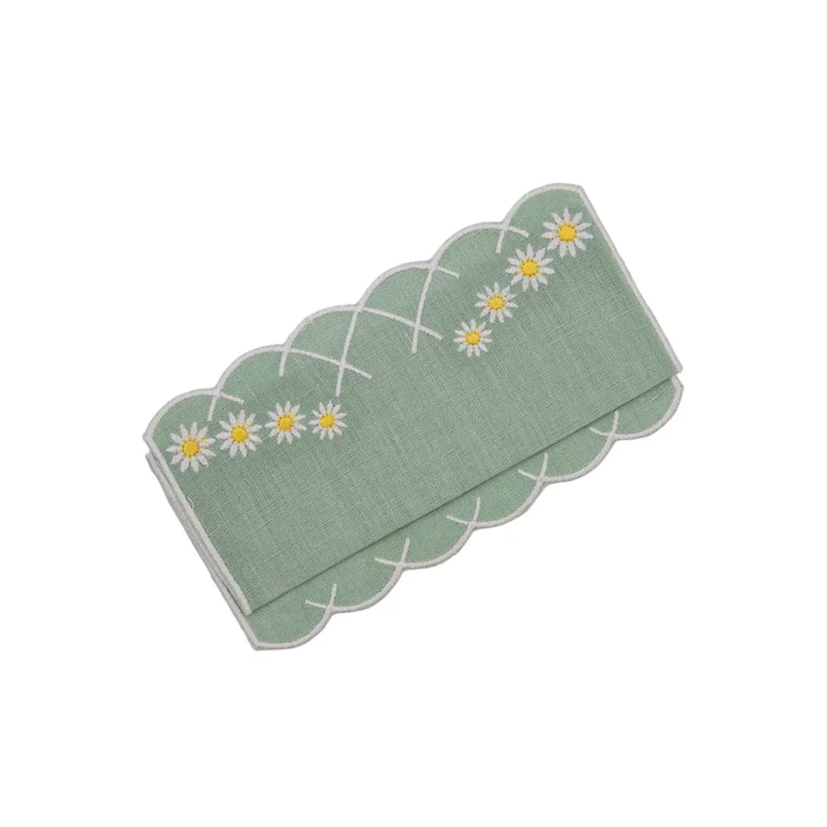 Daisy Aperitivo Napkin in Celadon, Set of 4 Esencial Hogar
