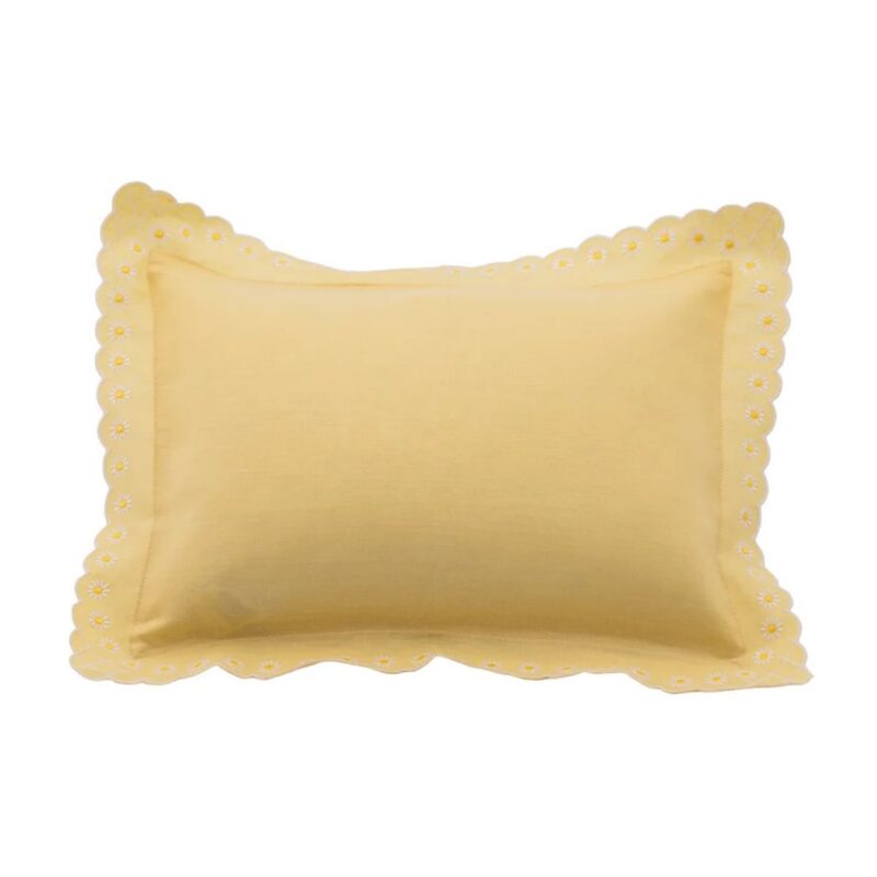 Daisy Boudoir Sham in Yellow Esencial Hogar