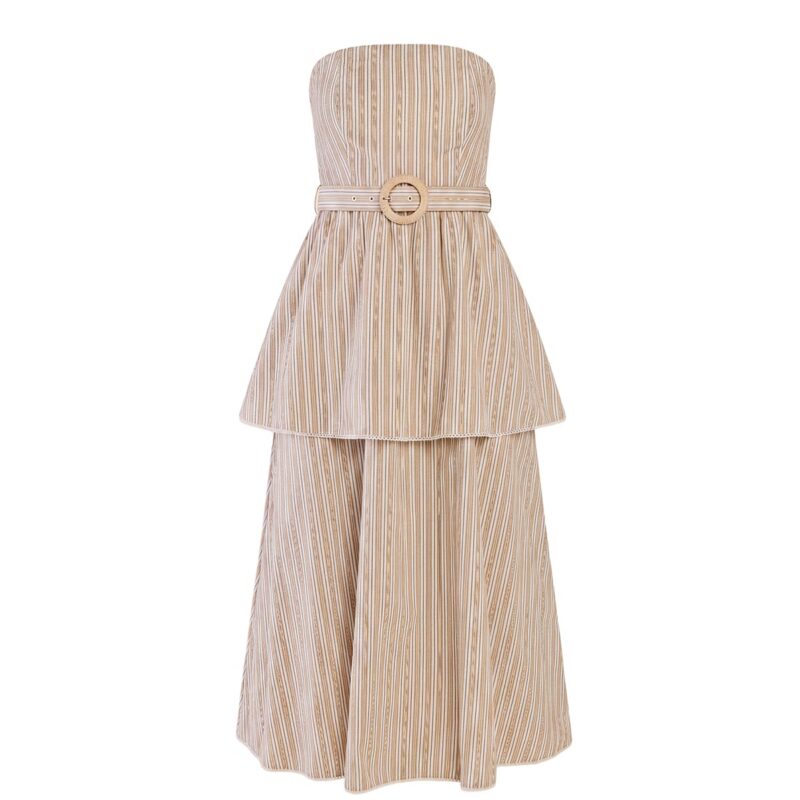 Daisy Dress x Sadie Loving in Sand Stripe EDDY