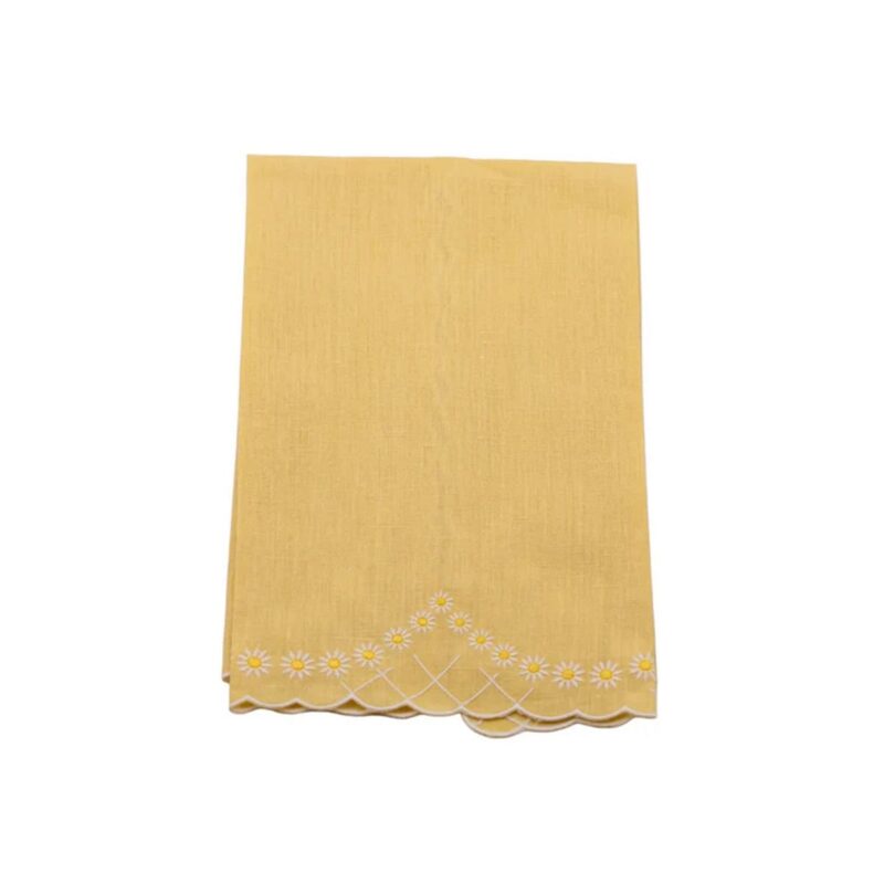 Daisy Guest Towel in Yellow Esencial Hogar