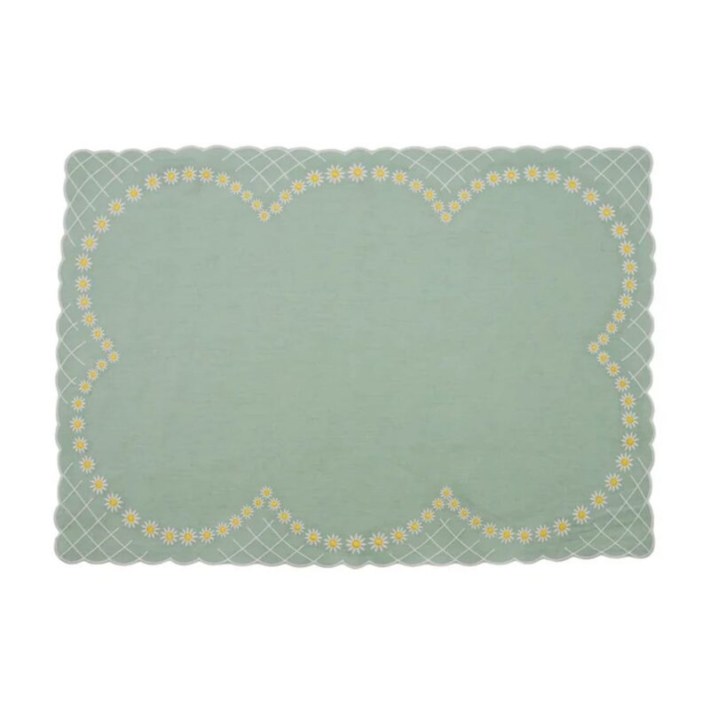Daisy Placemat in Celadon Esencial Hogar