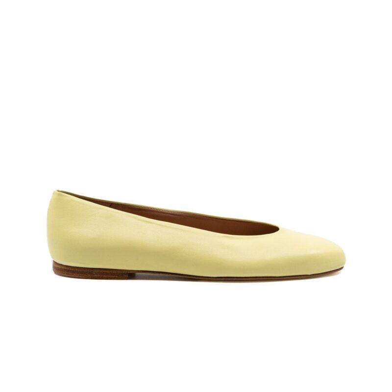 Dalia Butter Leather Ballerina Andrea Gomez