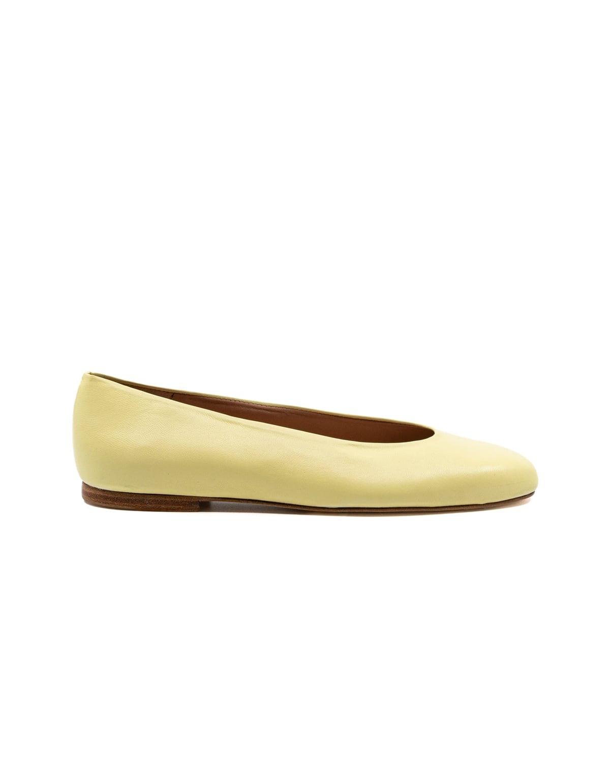 Dalia Butter Leather Ballerina Andrea Gomez