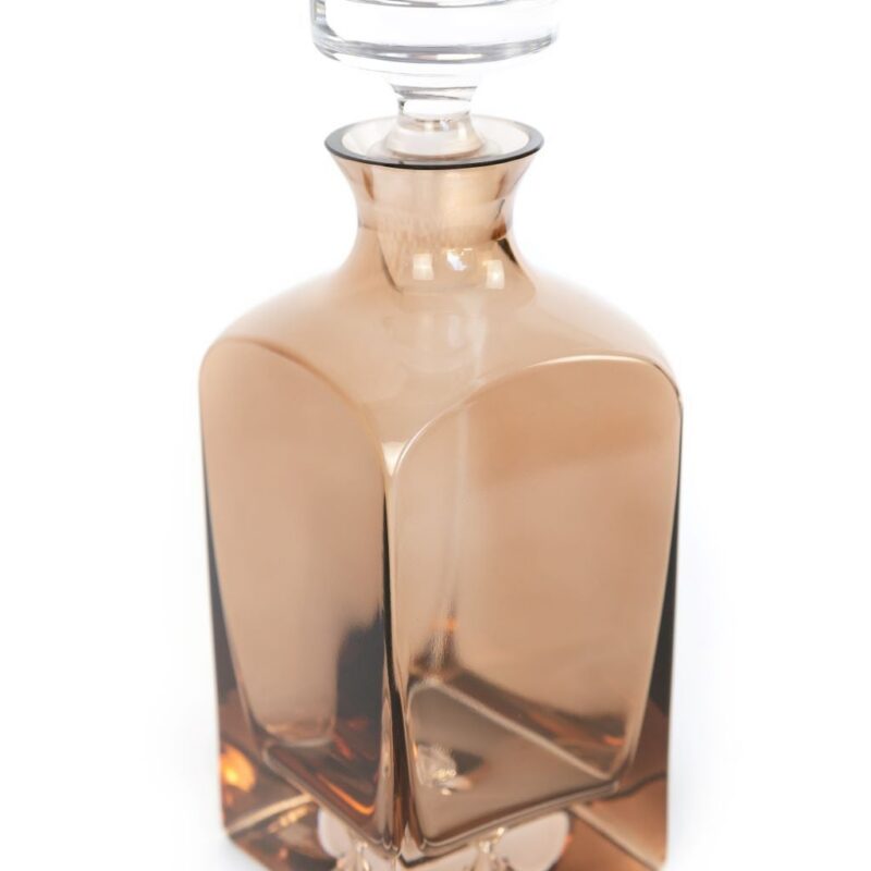 Decanter in Amber Smoke Estelle Colored Glass