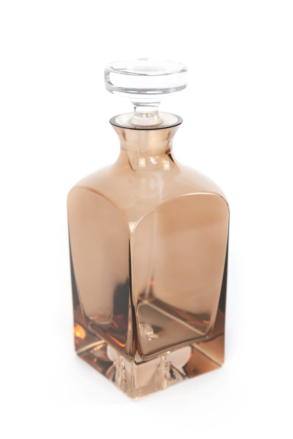 Decanter in Amber Smoke Estelle Colored Glass