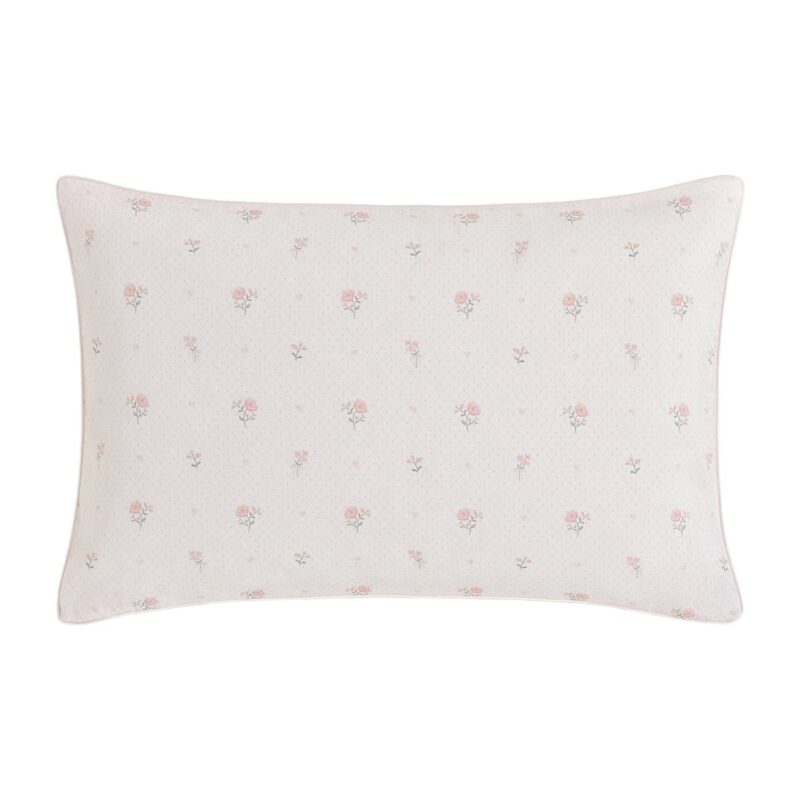 Ditsy Floral Toddler Pillow in Pink Gooselings
