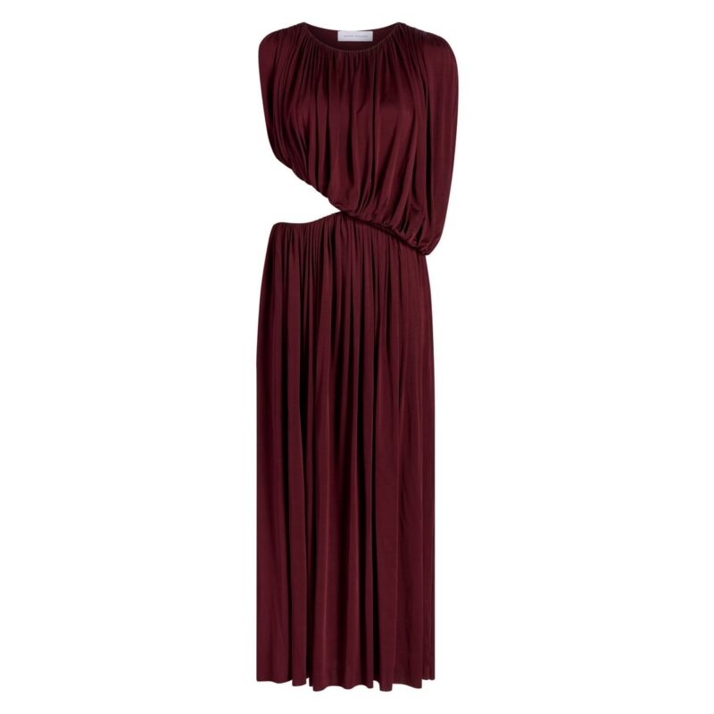 Draped Jersey Dress in Ross Levanto Marina Moscone