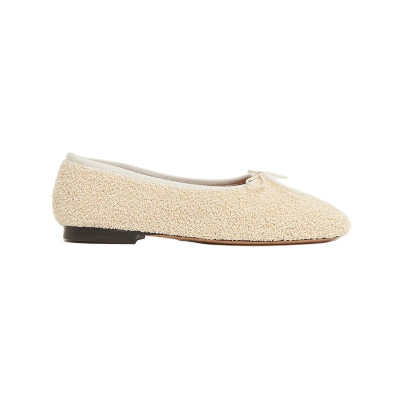 Dream Ballerina in Jasmine Textured Raffia Mansur Gavriel