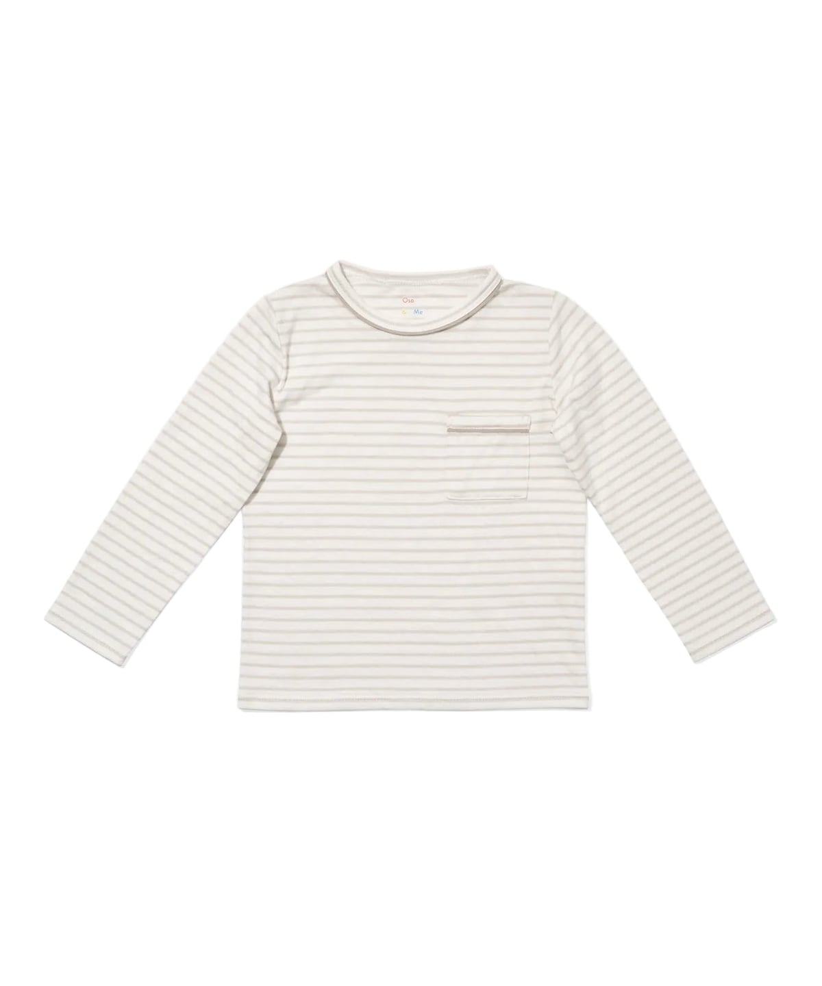 Edward T-Shirt in Cloud Mini Stripe Oso & Me