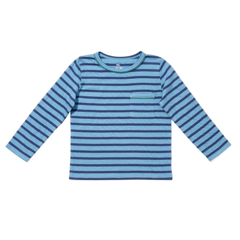 Edward T-Shirt in Ocean Stripe Oso & Me