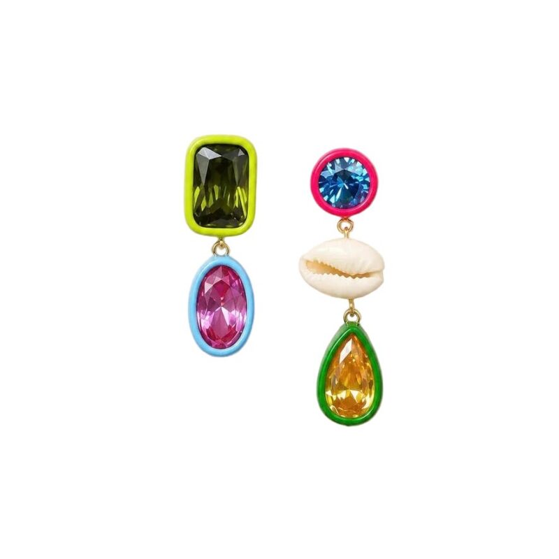Ellen Asymmetrical Earrings Spicy Dan