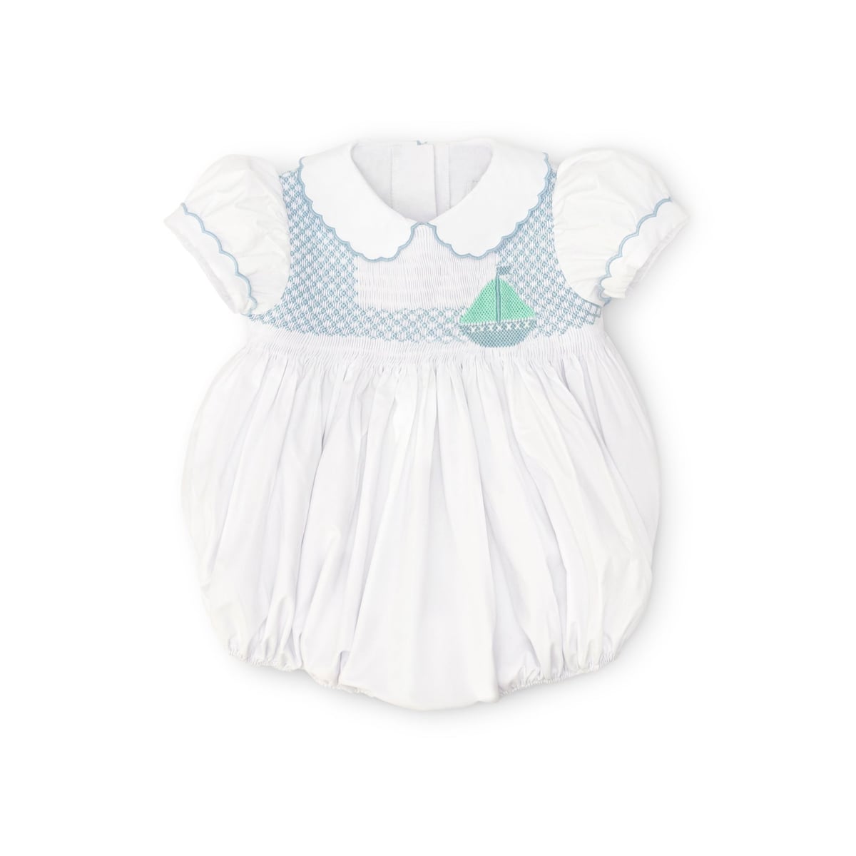 Eloise Bubble in Smocked Sailboats Henry Duvall