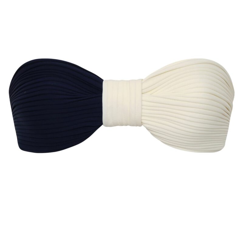 Emma Top in Navy in Ivory Juan de Dios