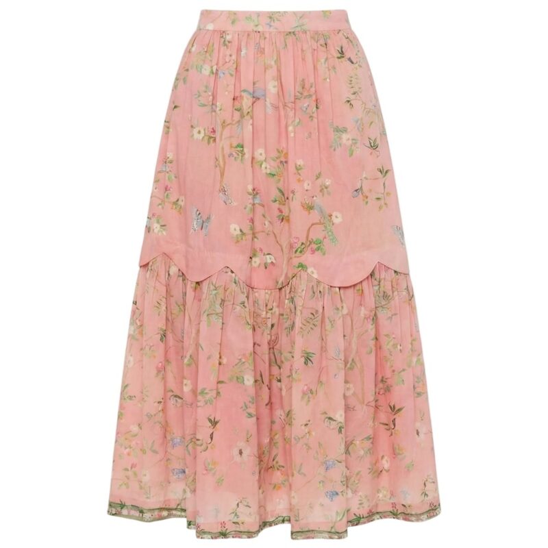 Erin Skirt in Peony Peacock x Larsen McDowell EDDY