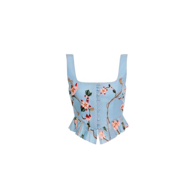 Eslabón Navegante Cropped Top Agua by Agua Bendita