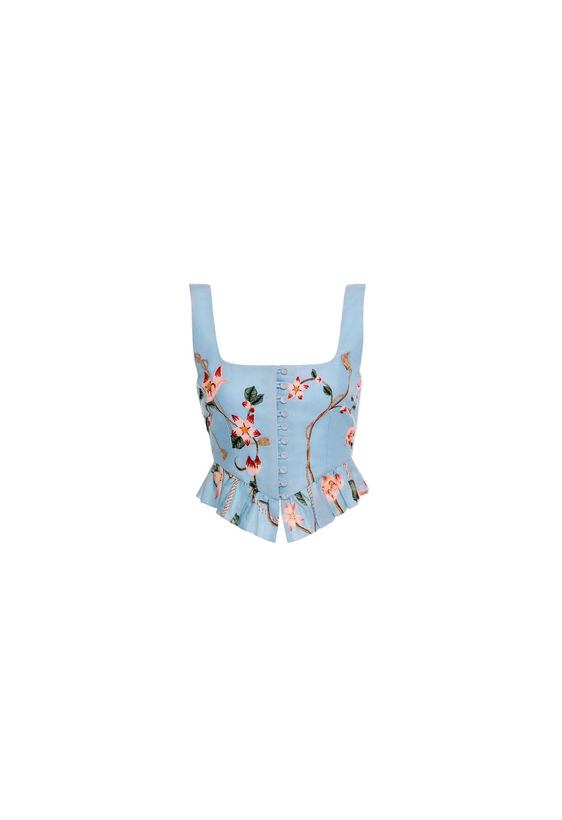 Eslabón Navegante Cropped Top Agua by Agua Bendita