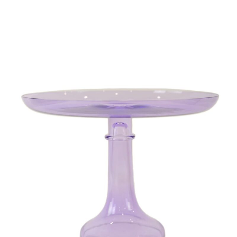 Estelle Cake Stand Lavender Estelle Colored Glass