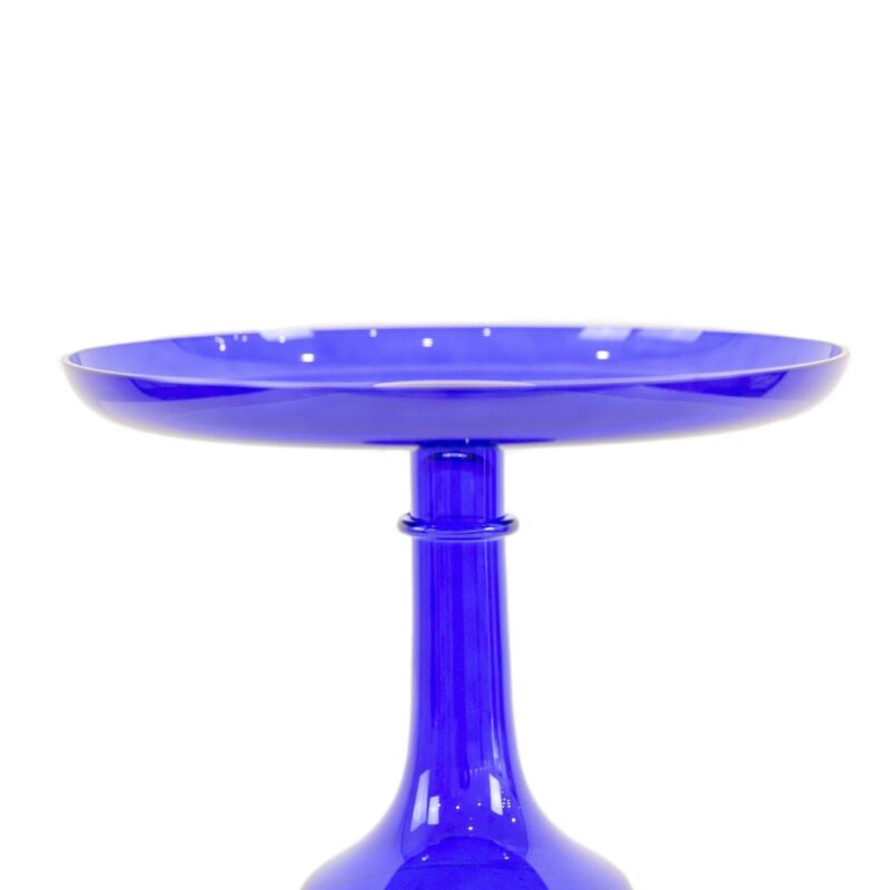 Estelle Cake Stand Royal Blue Estelle Colored Glass