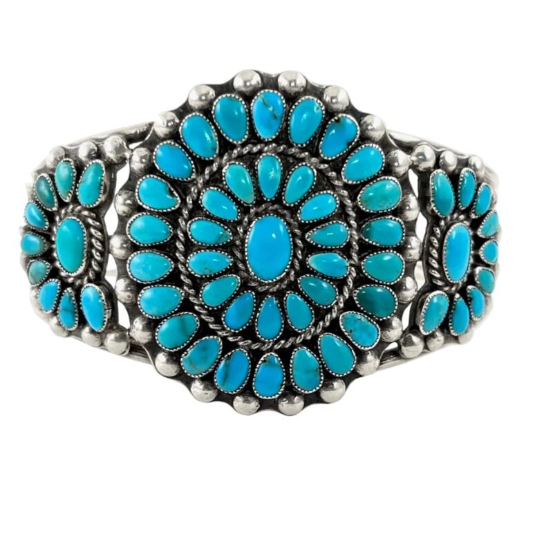 Exquisite Vintage Zuni Cluster Bracelet Vicki Turbeville