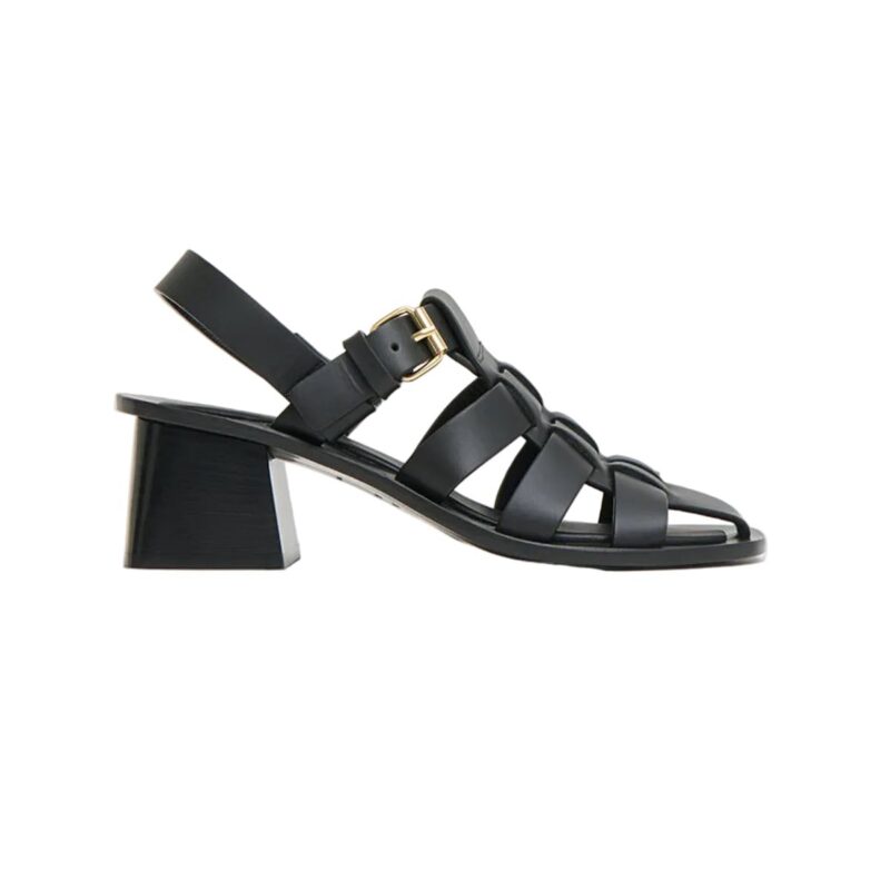 Fisherman Heel in Black Mansur Gavriel
