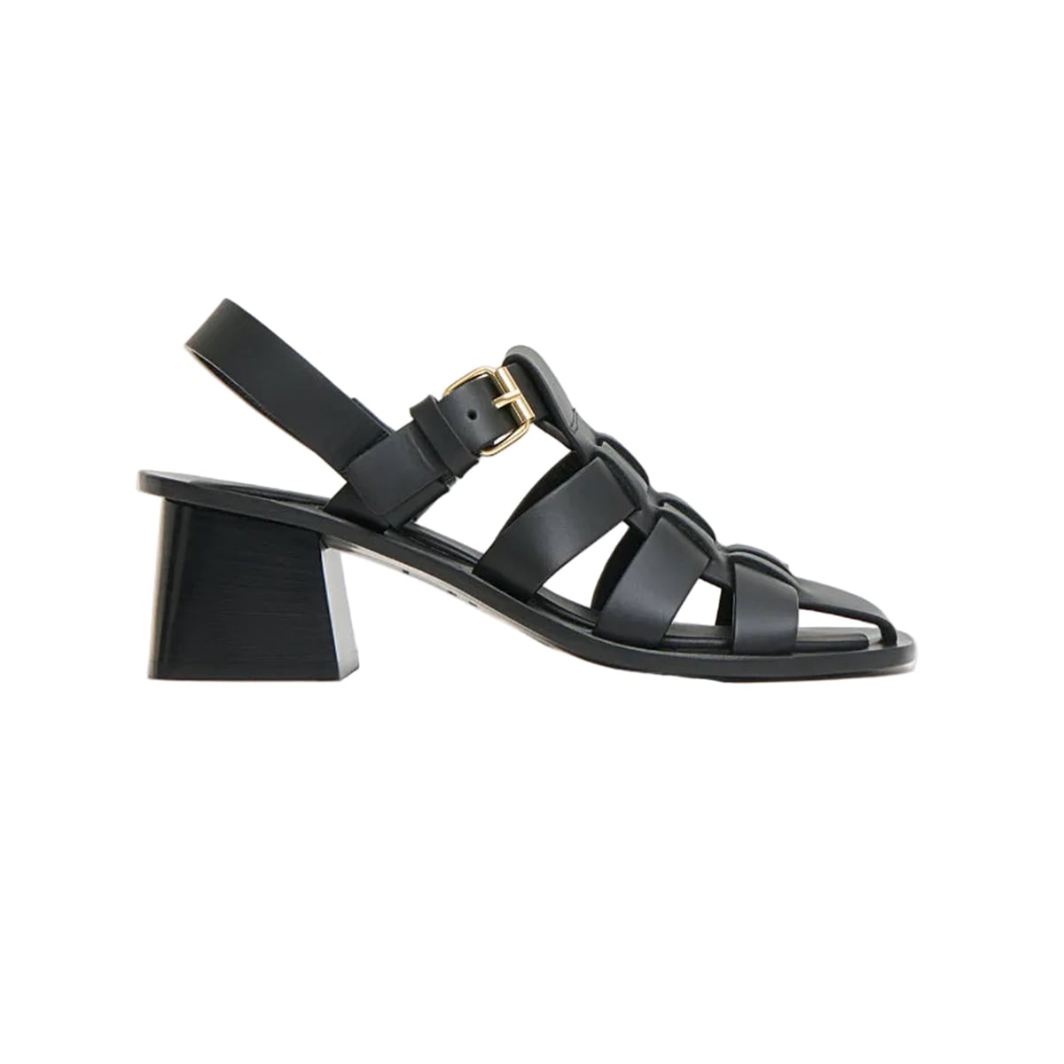 Fisherman Heel in Black Mansur Gavriel