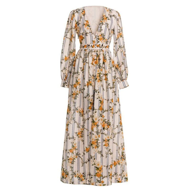 Frambuesa Valle Maxi Dress Agua by Agua Bendita