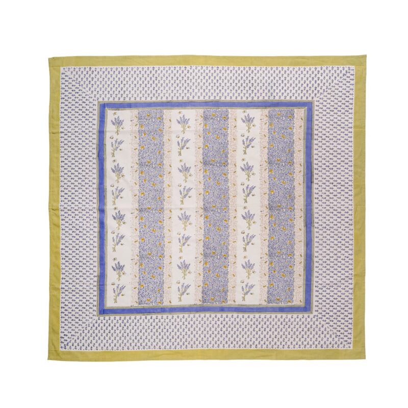 French Tablecloth Lavender Bouquet Purple Couleur Nature