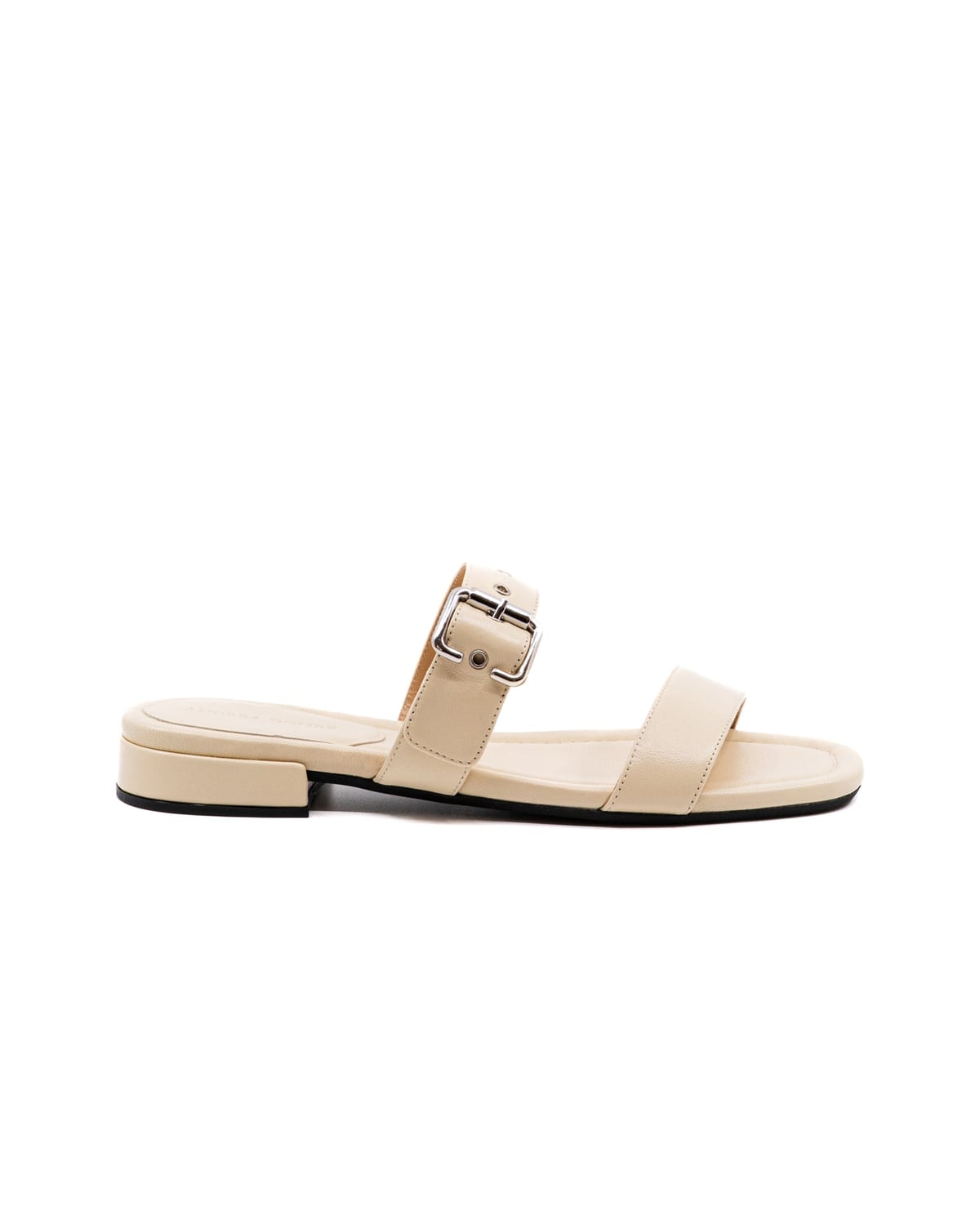 Frida Off White Leather Sandal Andrea Gomez