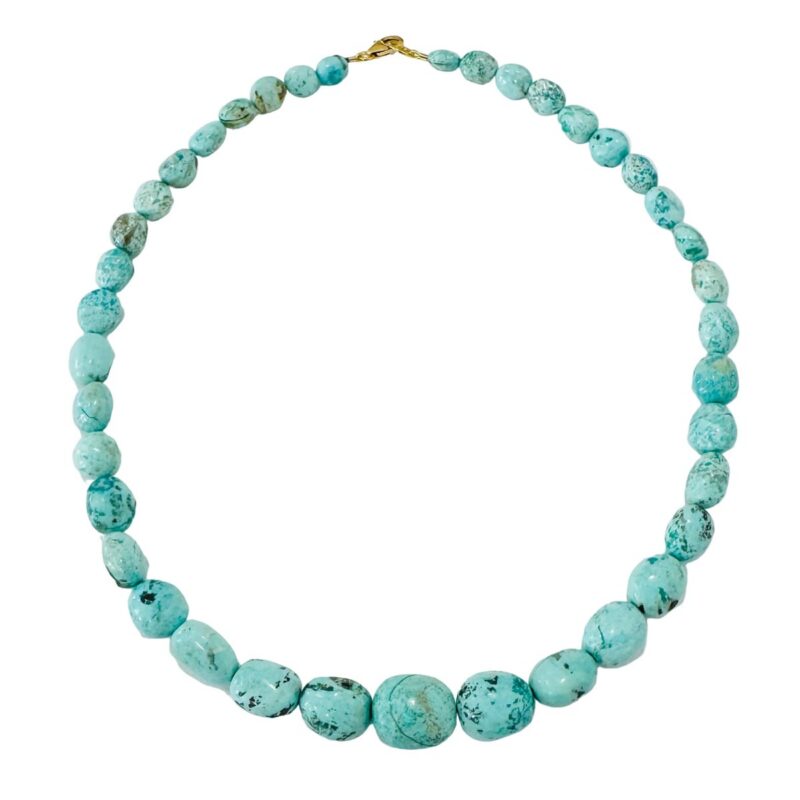 Graduated Turquoise Nugget Necklace Theodosia Jewelry