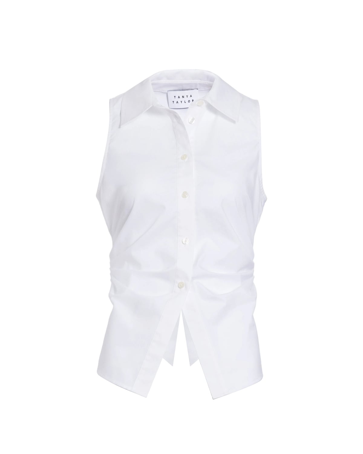 Hannah Top in Optic White Tanya Taylor