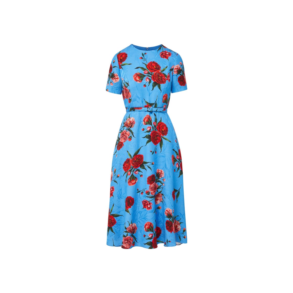 Harper Dress in Chelsea Rose Brocade MAE NEW YORK