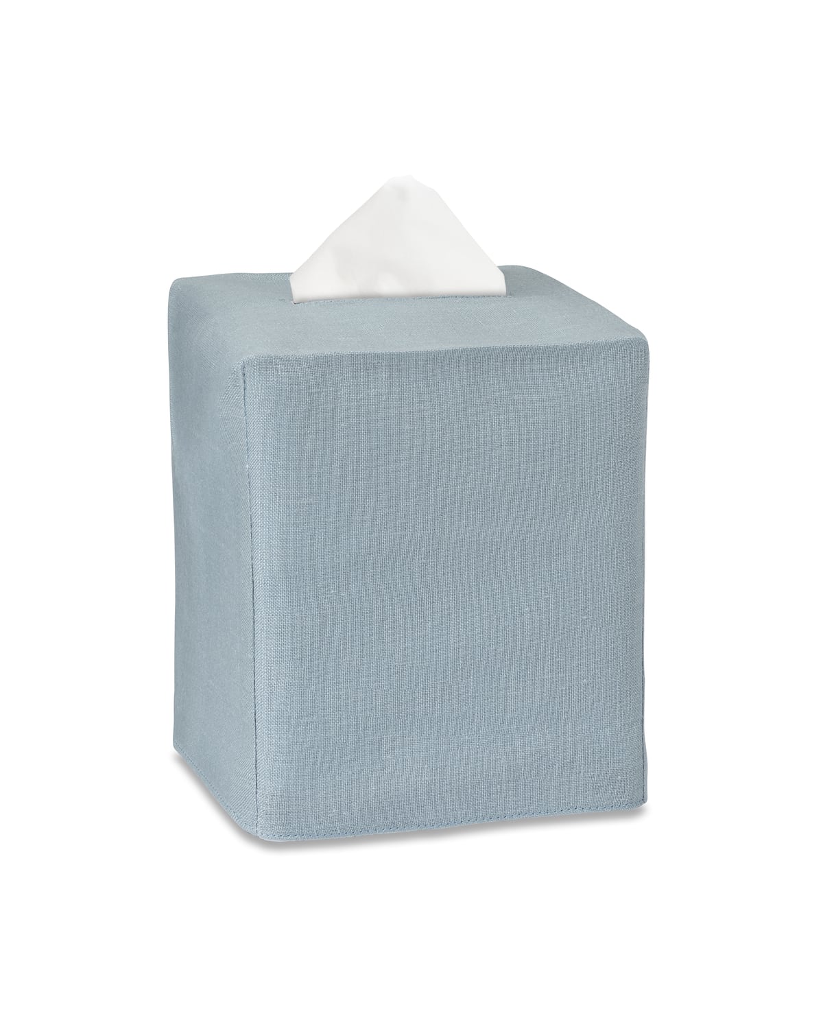 Heirloom Estate Boutique Tissue Box Cover, Italian Linen 7 Colors Henry Handwork