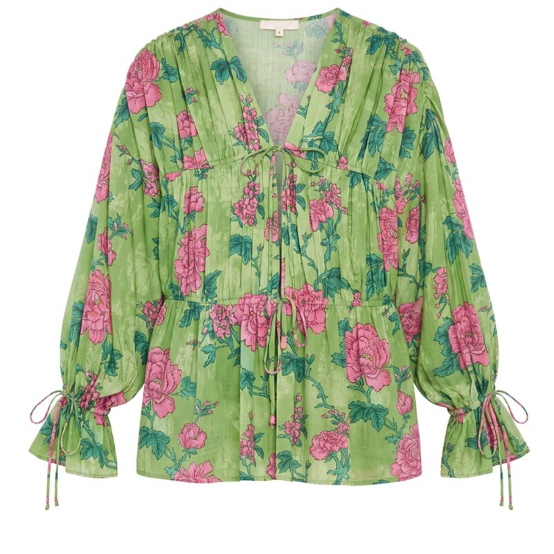 Isle Top in Gardenia Floral EDDY