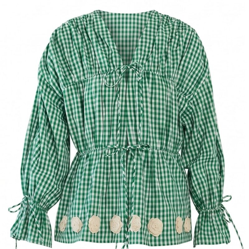 Isle Top in Meadow Gingham EDDY