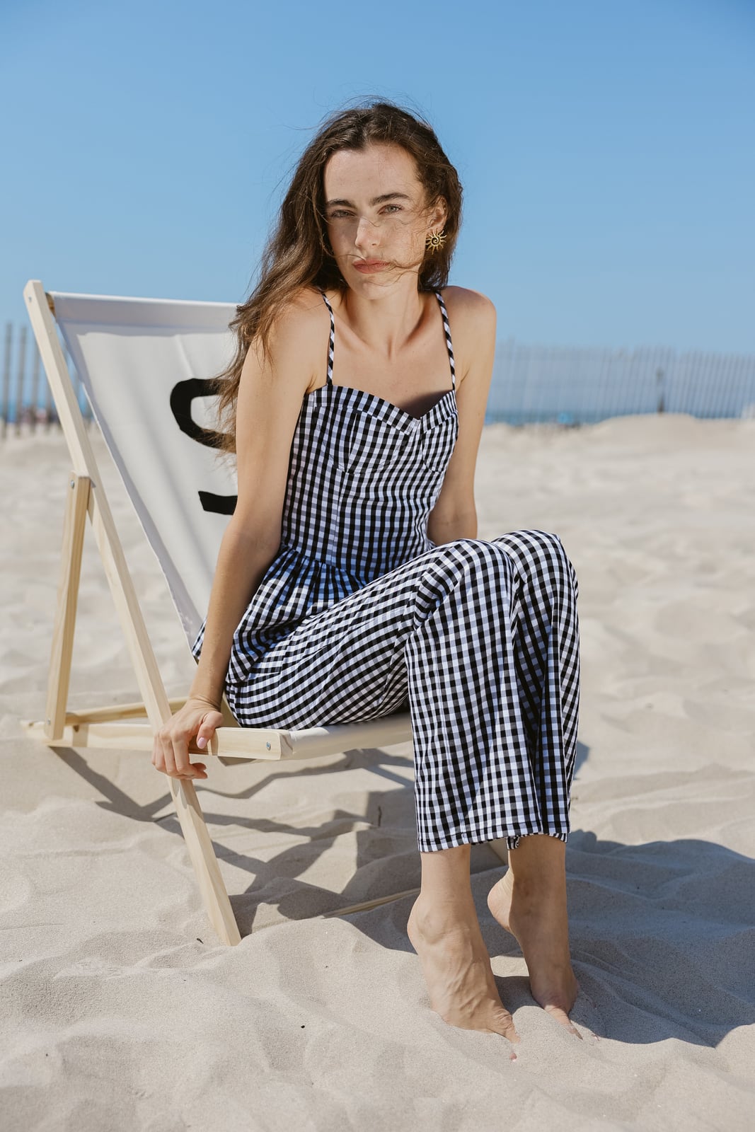 Jaqueline Pant in Black & White Sister NY