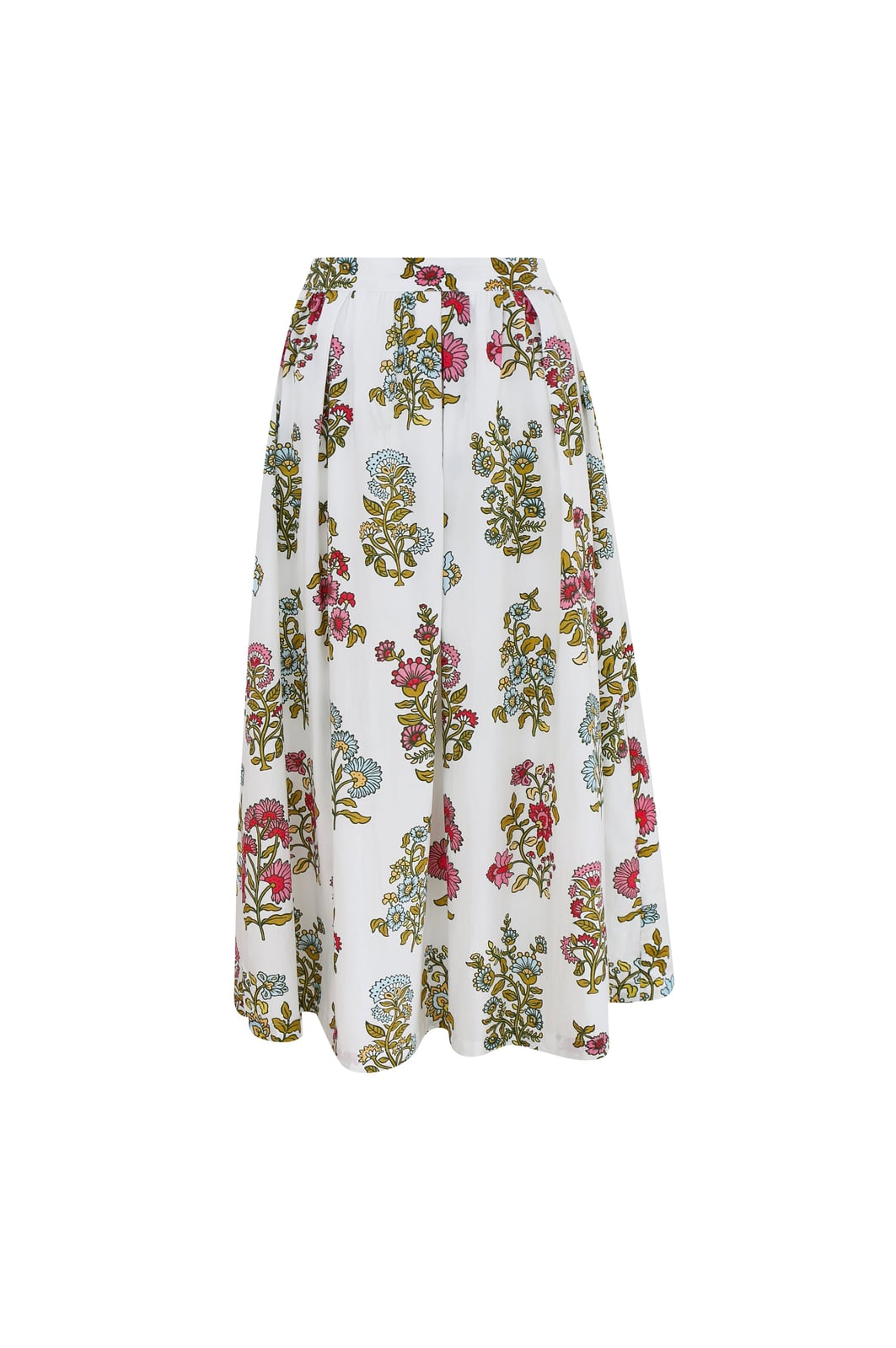 Kensington Skirt in Spring Block Print Everyone Loves The Weekend