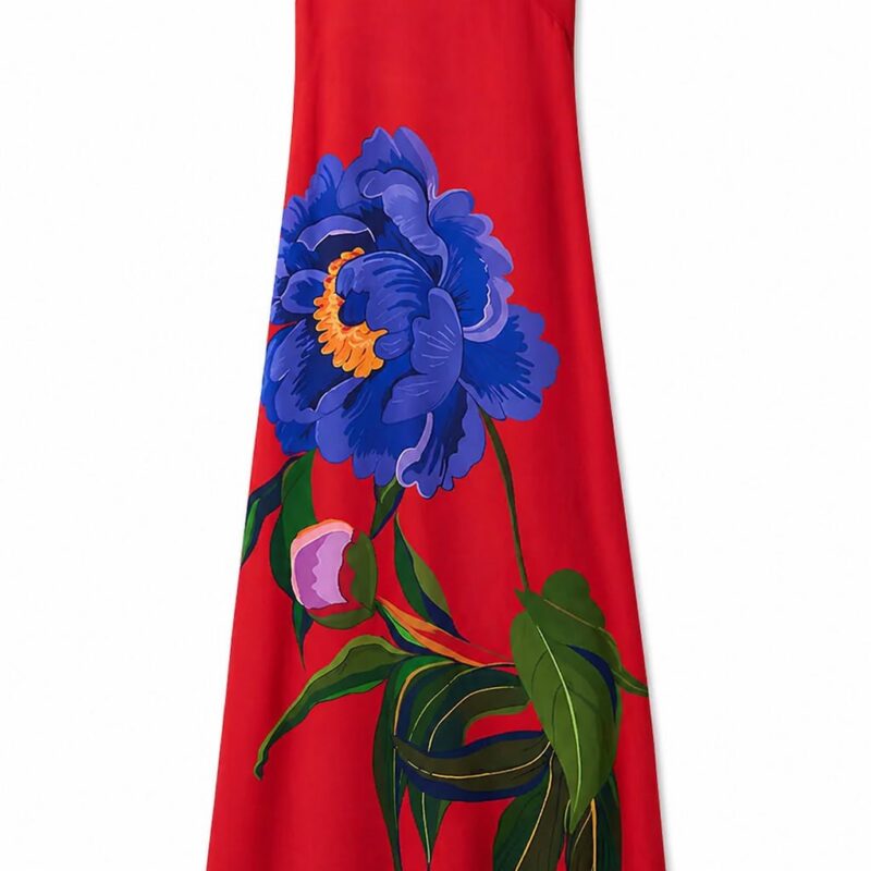 Lani Crepe Dress in Floral Borgo de Nor