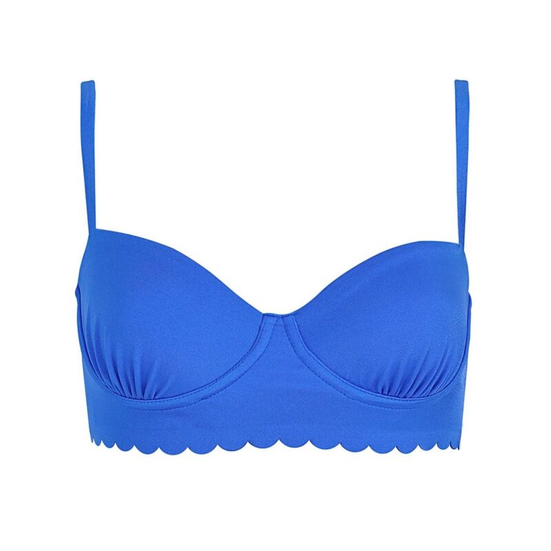 Lauren Bikini Top in Blue Agua Bendita