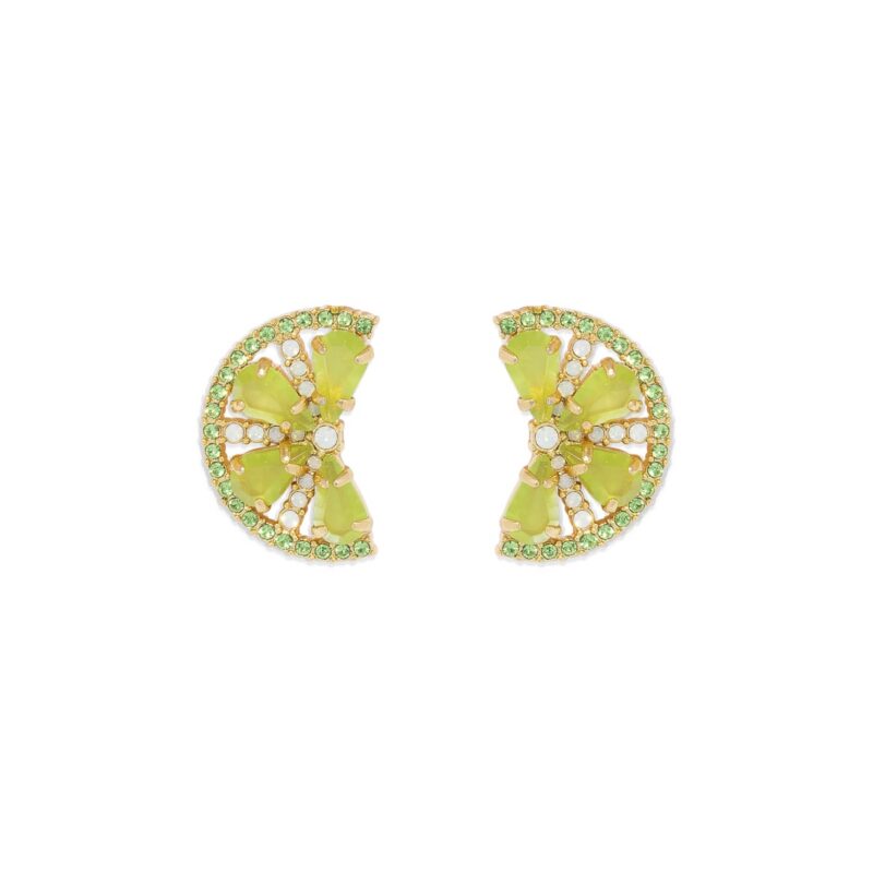 Lime Slice Studs in Lime Green Loren Hope