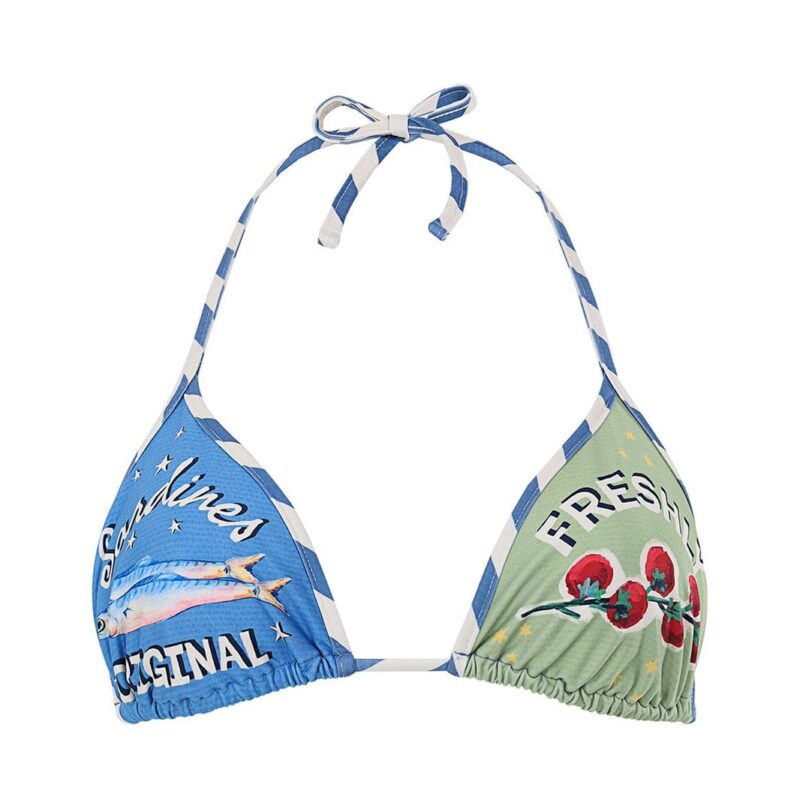 Ludovica Bikini Top in Multi Agua Bendita