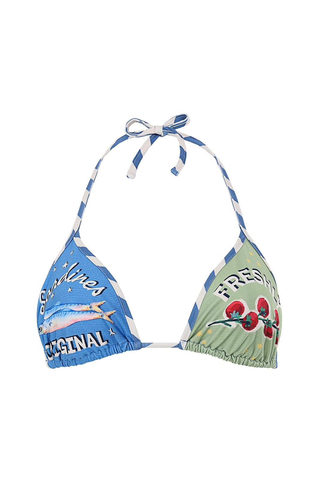 Ludovica Bikini Top in Multi Agua Bendita