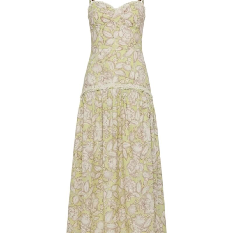 Lydia Dress in Lucca Green EDDY