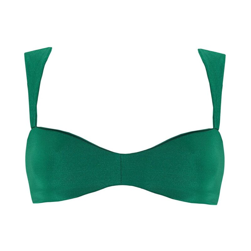 Malory Bikini Top in Green Agua Bendita