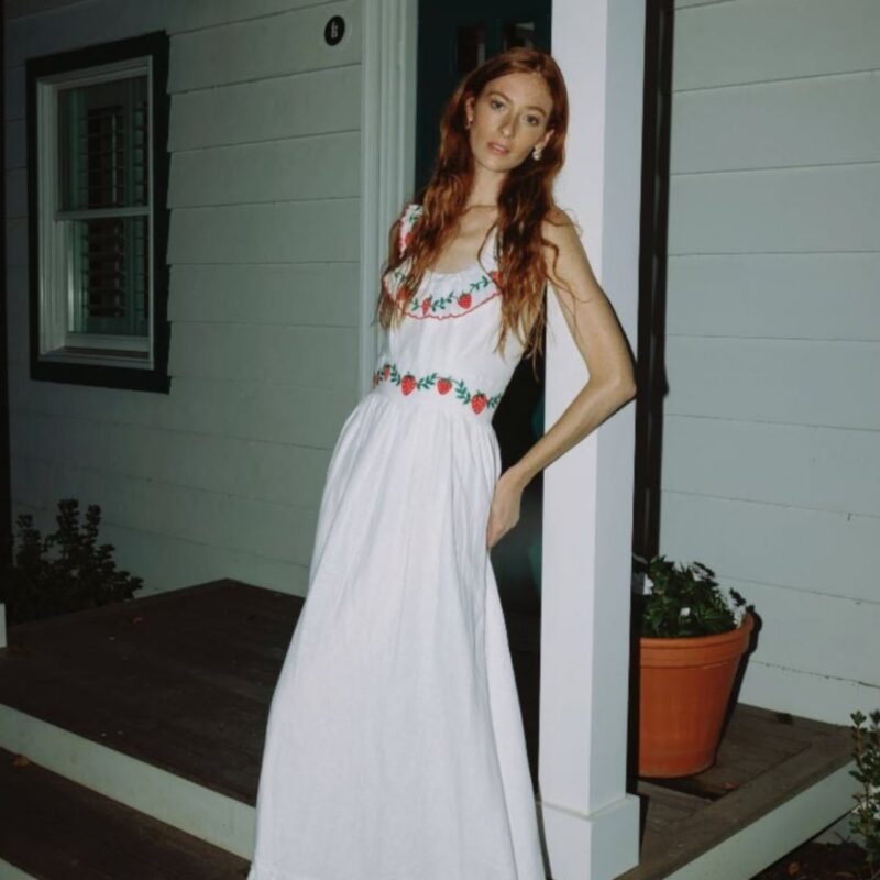 Margot Dress in Strawberry Garden Louise New York