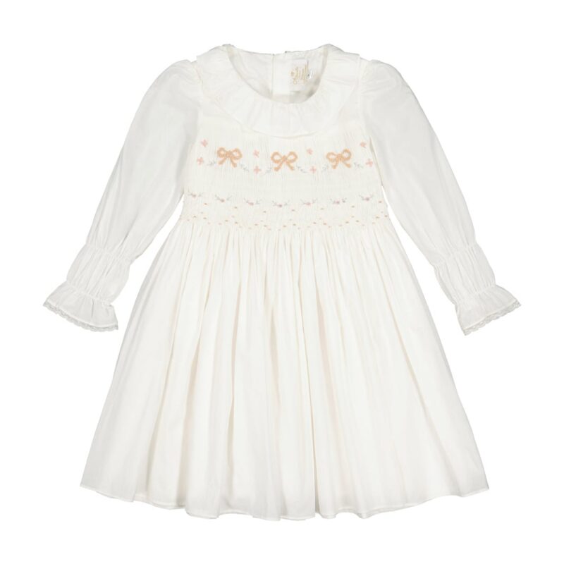 Marie Antoinette White Smocked Dress Antoinette Paris
