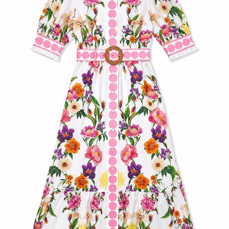 Marni Cotton Dress in Botanica Borgo de Nor
